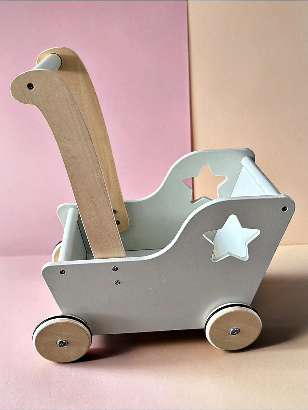 moover Wooden Baby Walker in Gray & jBrown
